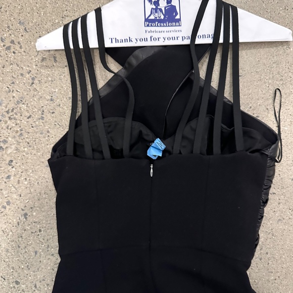 Andrew Gn PF2012 Lambskin & Wool Black dress - Picture 6 of 7